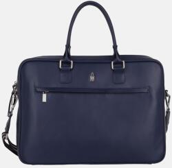 SALMA - Sötétkék bőr aktatáska