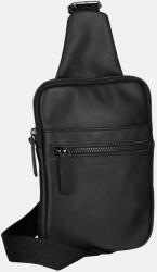  IVO - Fekete bőr övtáska