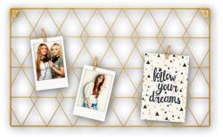  Rama foto din metal cu 3 cleme din lemn, 30x50 cm, "Zep Cambria", auriu 253-EY750 (253-EY750)