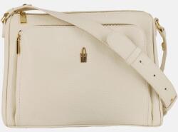  LAURA - Krémszínű bőr válltáska