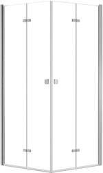 Besco Exo-H cabină de duș 90x90 cm pătrat crom luciu/sticlă transparentă KEH-90-195 (KEH90195)