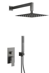 Armatura Logon Gun Metal Grey set de duș ascuns cu duș de ploaie grafit 5139-501-61 (513950161)