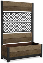 Keter Deco tulip hátfallas virágláda 110l dió (263871) - homelux