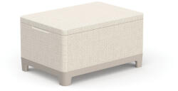 Keter Scandi jute tárolós asztal kavicsszürke-bézs (264052) - homelux