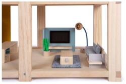 Legler - 3 Emeletes Nagy Fa Babaház Bútorokkal, 67 x 30 x 67 cm