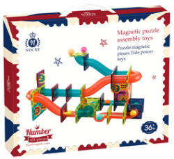  Pista magnetică cu bile 101 buc (310400714) Jucarii de constructii magnetice