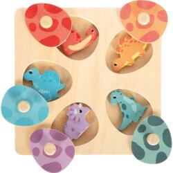 Legler Small foot Puzzle de memorie din lemn Dino (DDLE12649) Puzzle