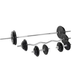 Gorilla Sports Súlyzó szett gumi tárcsákkal 108 kg (100098-00008-0049) - kokiskashop