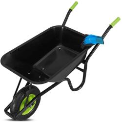 Juskys Kerti talicska 100 L felfújható kerékkel fekete (21069)