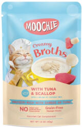  Moochie MOOCHIE Krémes leves tonhallal és fésűkagylóval, gabonamentes, 40 g