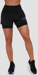 GymBeam Дамски шорти за бягане Pulse 2in1 Black XS