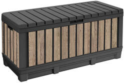 Keter Decocoat kentwood műanyag kerti tároló 350l kőrisfa (263976) - leziteronline