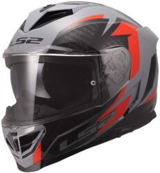 LS2 FF818 Storm III Dynamo zárt motoros bukósisak fényes szürke-piros
