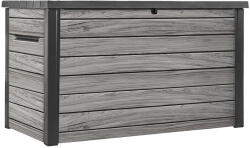 Keter Decocoat műanyag kerti láda 870 l viharszürke (263824) - leziter