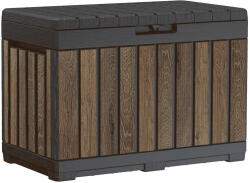 Keter Decocoat kentwood műanyag kerti tároló 190l dió (263970) - leziter