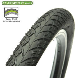 Obor Metro Elite W3109 26x1, 75 (47-559) külső gumi (köpeny), defektvédett (Green Shield), reflexcsíkos, E25, 690g