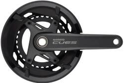 Shimano Cues FC-U6010-2 Linkglide integrált tengelyes hajtómű, 32-46T, 2x11s, 175 mm, LV, fekete