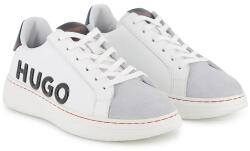 HUGO gyerek bőr sportcipő - fehér 30