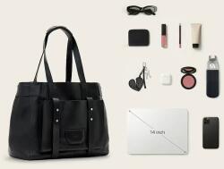 AllSaints чанта tote дамска от кожа URSA (W259XE)