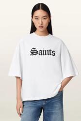 AllSaints pamut póló SAINT - fehér M
