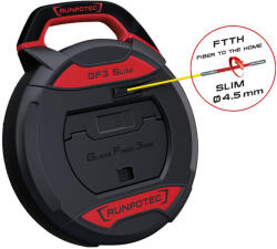 Runpotec GF3 SLIM üvegszálas vezetékbehúzó hosszmérő nélkül, D=3mm, 30m (102110) (102110)