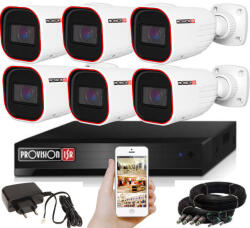 Provision-ISR AHD-36VF 6 kamerás kamerarendszer 2MP 5xZOOM