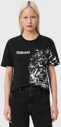 AllSaints pamut póló ZAYA - fekete XS