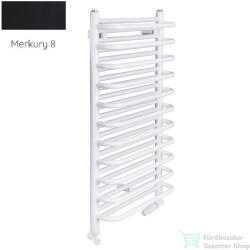 Radeco MARIO A2-500/M 680x535 törölközőszárítós radiátor MERKURY 8 (selyemfényű fekete) színben (Radeco_MARIO_A2_500_M_MERKURY8)