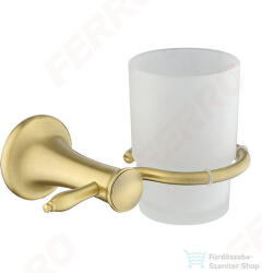 Ferro ANTICA üveg fogmosópohár tartóval, bronz AAI03BR (AAI03BR)
