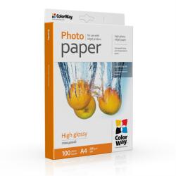 ColorWay Fotópapír, magasfényű (high glossy), 200 g/m2, A4, 100 lap (PG200100A4) - tintasziget