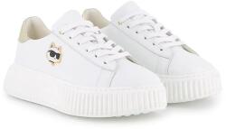 Karl Lagerfeld gyerek bőr sportcipő - fehér 34 - answear - 56 990 Ft