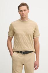 Karl Lagerfeld pamut póló - bézs L - answear - 47 990 Ft