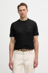 Karl Lagerfeld pamut póló - fekete L - answear - 47 990 Ft
