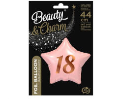 GoDan Balon Folie 18 Ani, Model Stea roz 48 cm GD1966 Baloane folie (GD1966)