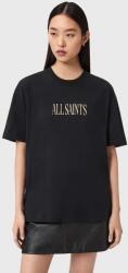 AllSaints pamut póló CORA - fekete M