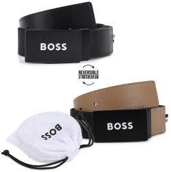 BOSS kifordítható gyerek öv - fekete 75