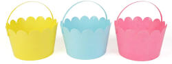  Húsvéti kiskosár - 3 féle szín - Ø20 x 13 cm 57972 (57972)