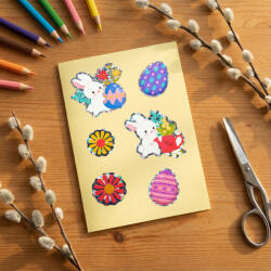  Húsvéti dekormatrica - többféle - 20, 7 x 13, 9 cm 57978 (57978)