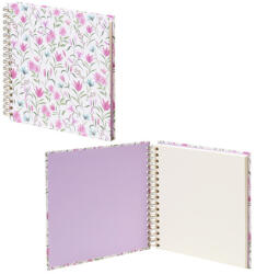  Rössler fotóalbum/scrapbook (23x23 cm, 30 lap, spirál) rózsaszín tav. virágos, Cornwall (6) (13291725006)