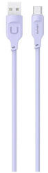 USAMS kábel USB-C 6A 1.2m Port Display gyors töltés Lithe Series lila SJ568USB03 (US-SJ568) (SJ568USB03)