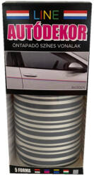 Line Öntapadós Dekorcsík 8x130cm, Sötétszürke-Sötétszürke, 43 (30311437)