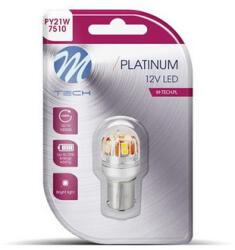 m-tech LB832Y01B, PY21W Led Izzó, Sárga, Canbus (72LB832Y01B)