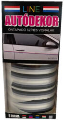 Line Öntapadós Dekorcsík 8x130cm, Fekete-Sötétszürke-Világosszürke, 63 (30311635)