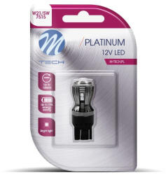 m-tech LB823R-01B, T20 Led Izzó, Piros, Canbus 12V W21/5W (72LB823R-01B)