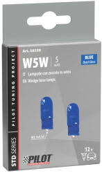 LAMPA Izzó Lampa 12 V 5 W üvf. S. Kék (0158359)