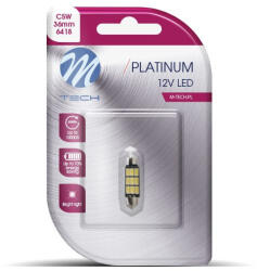 m-tech LB815W01B Szofita Izzó, Fehér 36mm, 12V C5W (72LB815W01B)