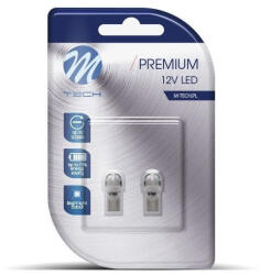 m-tech LB346W T10 Led Izzó, Fehér, 12V W5W (72LB346W)