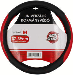 Maxspeed Kormányvédő Bőrhatású, Fekete-Piros, 37-39cm (56SWC23012RD)
