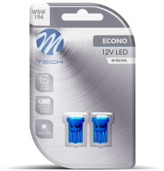 m-tech LB017B T10 Led Izzó, Kék, 12V W5W (72LB017B)
