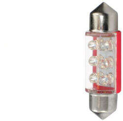 m-tech IZZÓ, 12V, C5W, LED, SZOFITA, 36MM, 6XLED, PIROS, PÁR (72LB023R)